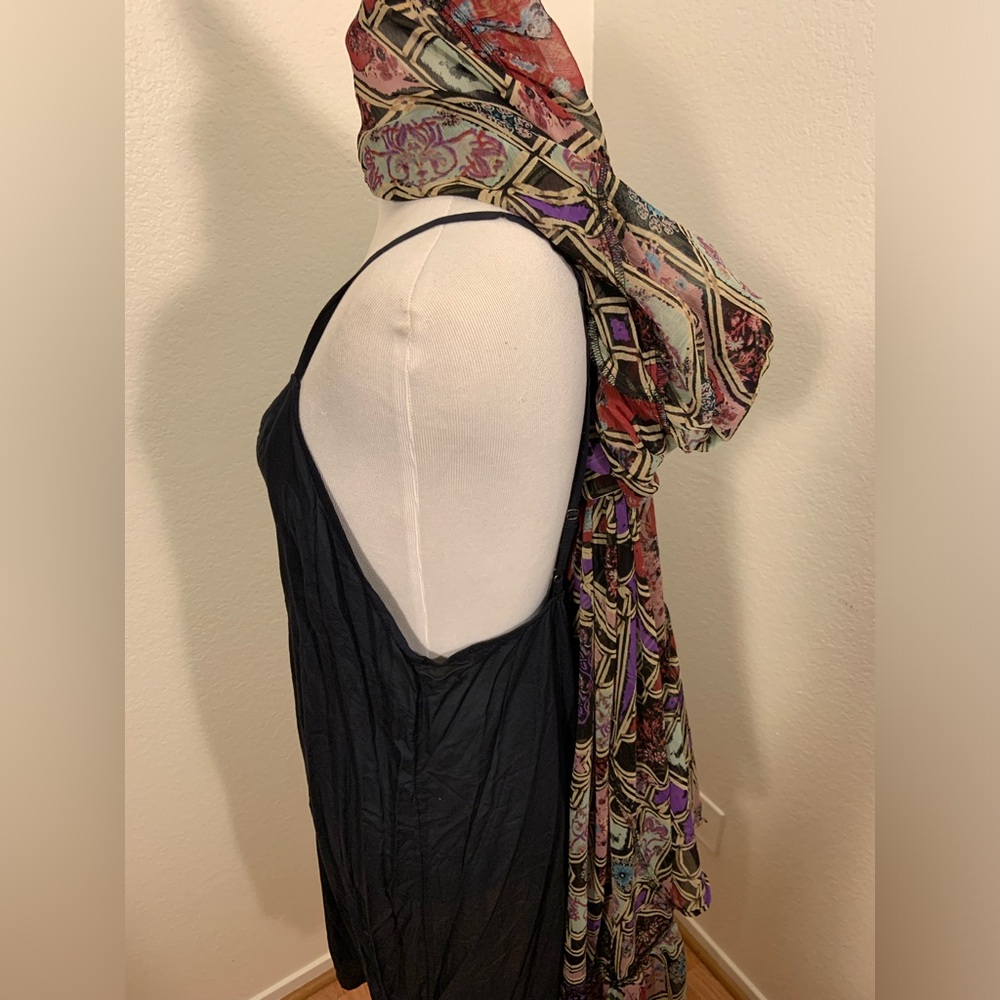 NWOT Free People Women's Black Combo Multi Color Carmella Printed Maxi Dress -XS - Picture 14 of 16